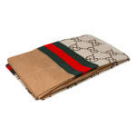BEDSHEET WITH PILLOW CASE GUCCI BROWN CREAM | HIR-GUCCI  BC - Image 2