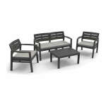 GARDEN SET JAVA 4 PIECE BLACK | JAVA-ANTRACIET