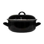 POT ENAMEL 22CM WITH LID BLACK | KIRP-66007796 - Image 5