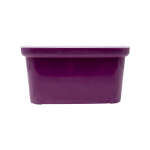 CURVER PLASTIC STORAGE BIN WITH COVER PURPLE | MAXX218540