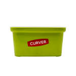 CURVER PLASTIC STORAGE BIN WITH COVER GREEN | MAXX218541