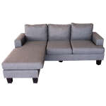 KENNEDY 3S+RIGHT CHAISE GREY SOFA SET | P1724-0033