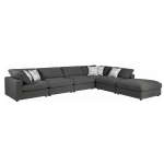 L-SHAPED CORNER COUCH CHARCOAL | PRT551320