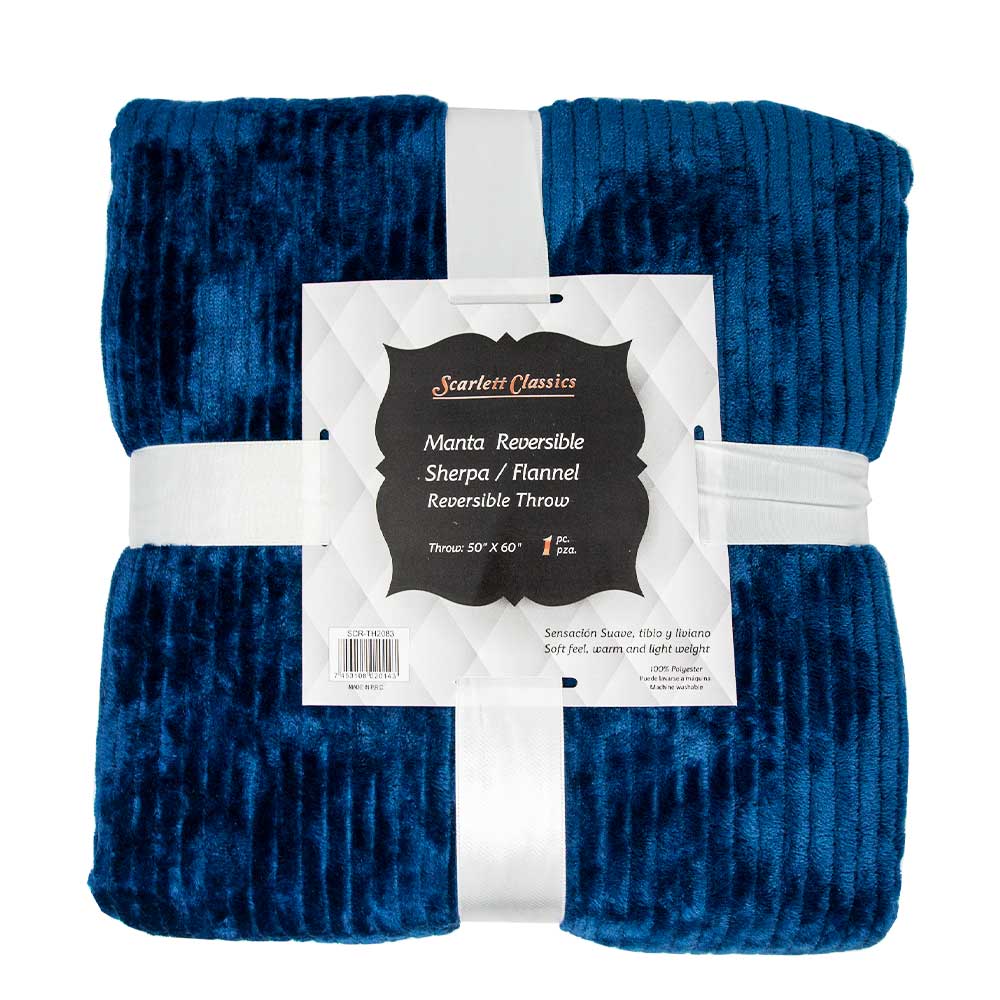 SCARLETT CLASSICS REVERSABLE THROW BLANKET | SCR-TH2083
