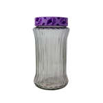 STORAGE JAR PURPLE FLOWER 1.55L | SOLM140407-000