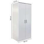 SINOP 2 DOOR CLOSET 184x80x52 CM | 21546 - Image 6
