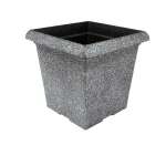 SQUARE GREY FLOWER POT | 51878 - Image 3