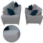 HOME TRENDS 2-PIECE SOFA SET W/ 5 SEATING CAIRO GRAY | 76794+95 - Image 2
