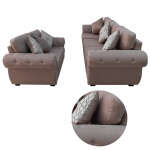 HOME TRENDS 2-PIECE SOFA SET GENOVA CREME | 81247+48 - Image 2