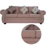 HOME TRENDS 2-PIECE SOFA SET GENOVA CREME | 81247+48 - Image 4