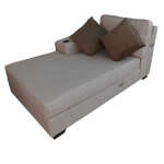 HOME TRENDS 3-SEAT SOFA SET W/ LOUNGE CHASE TUCSON CREME | 81265+66 - Image 7