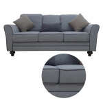 HOME TRENDS 2-PIECE SOFA SET VIENNA GRAY | 81487+88 - Image 3