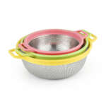 MULTIPURPOSE STAINLESS STEEL COLANDER 3 PCS SET | 83224