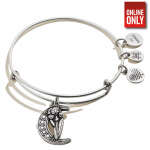 ALEX AND ANI MOON + IRIS FLOWER CHARM BANGLE | AA44