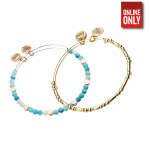 ALEX AND ANI SIENA & COASTAL BANGLE SET OF 2 | AA821