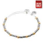 ALEX AND ANI SUNFLOWER & LUSTROUS BEADED CHARM BANGLE SET OF 2 | AA861 - Image 2