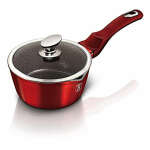 BERLINGER HAUS METALLIC BURGUNDY 16CM SAUCE PAN WITH LID | BH-1525N