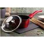 BERLINGER HAUS METALLIC BURGUNDY 16CM SAUCE PAN WITH LID | BH-1525N - Image 4