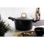 BERLINGER HAUS BLACK ROSE CASSEROLE POT WITH LID 20 CM | BH-1641N - Image 2