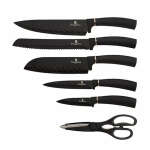 BERLINGER HAUS KITCHEN KNIFE SET WITH BLACK STAND | BH-2422 - Image 6