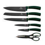 BERLINGER HAUS KNIFE SET WITH STAND EMERALD + GOLD | BH-2580 - Image 2