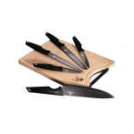 BERLINGER HAUS KNIFE SET BLACK WITH CUTTING BOARD | BH-2709