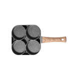 EPICURE 18 CM FOUR HOLE NON STICK ALUMINIUM EGG FRYPAN | EP-HBP18CM - Image 2