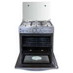 BOTRALI 6 BURNERS STAINLESS STEEL GAS RANGE WITH GLASS LID 30'' | K76-2S - Image 3