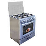BOTRALI 6 BURNERS STAINLESS STEEL GAS RANGE WITH GLASS LID 30'' | K76-2S - Image 4