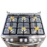 BOTRALI 6 BURNERS STAINLESS STEEL GAS RANGE WITH GLASS LID 30'' | K76-2S - Image 6