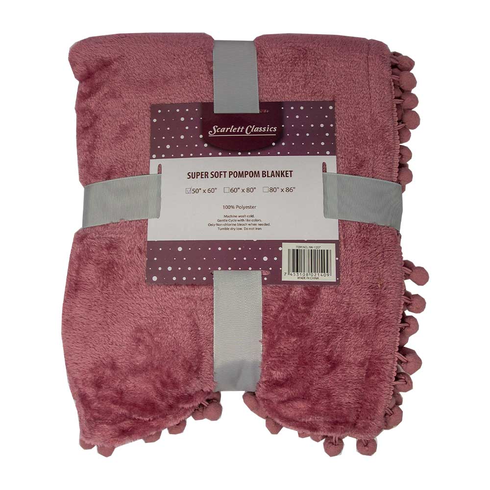 pom pom blanket