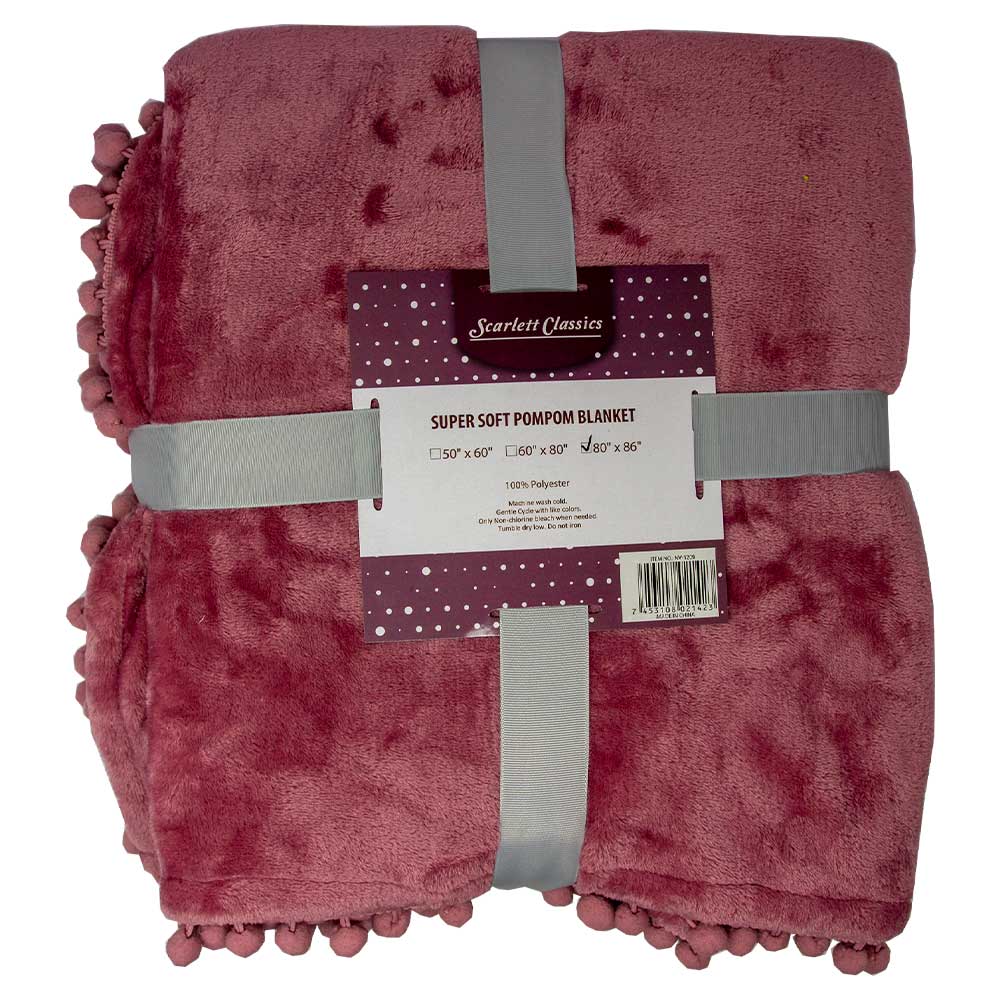pom pom blanket
