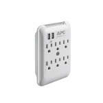 APC WALL OUTLET SURGE PROTECTOR 5V 2.4A 2 PORT USB CHARGER 120V | PE6WU2 - Image 4