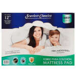 SCARLETT CLASSICS 12" MATTRESS PAD QUEEN | SCR-2182
