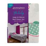 SCARLETT CLASSICS 3 PCS BEDSHEET SET TWIN | SCR-GR02T - Image 4