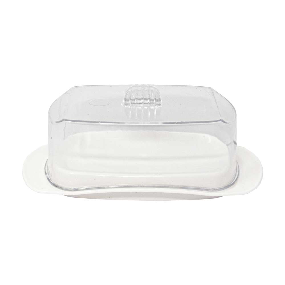 021-19313_2 LOTUS PLASTIC BUTTER CONTAINER WITH LID | 021-19313 - Image 1