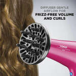 CONAIR HAIR DRYER 1875W WITH DIFFUSER PINK | 209TPN - Image 7