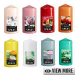 spaas scented cylinder candle