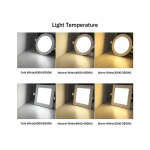 SURFACE SQUARE LED CEILING LAMP 18W 2100LM 30-40-65K | 7492LED-18W-CCT - Image 5