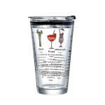 THICK GLASS CUP WITH STRAW AND LID 450ML | 82614