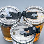 THICK GLASS CUP WITH STRAW AND LID 450ML | 82614 - Image 4