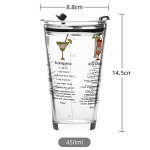 THICK GLASS CUP WITH STRAW AND LID 450ML | 82614 - Image 3