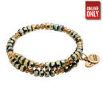 ALEX & ANI "DAZZLE" EMERALD GREEN WRAP BRACELET | AA15