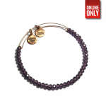 ALEX AND ANI CHARM BEADED BANGLE PURPLE | AA25
