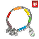 ALEX AND ANI LOVE AND BEADED BANGLE SET OF 2 | AA31191