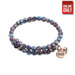 ALEX AND ANI GLAM WRAP BRACELET PLUM | AA36