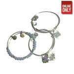 ALEX AND ANI FRIEND & BEADED BANGLE SET OF 3 | AA5127134