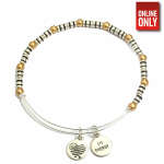 ALEX AND ANI SUNFLOWER & LUSTROUS BEADED CHARM BANGLE SET OF 2 | AA861 - Image 5