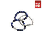 ALEX AND ANI SODALITE GEMSTONE STRETCH RINGS, SET OF 3 | AASRBL - Image 2