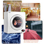EUHOMY COMPACT 2.65 CU.FT DRYER 1400W | CD-9 - Image 2